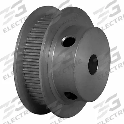 Dayton Timing Pulley: Modified Curvilinear, Fixed, For GT Timing Belt Section - GT Section Fixed-Bore Timing Pulleys with Hub