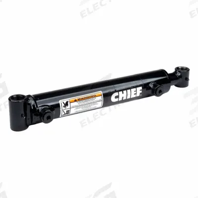CHIEF Welded Hydraulic Cylinder: 2.5 in Bore Dia., 8 in Stroke Lg, 16 in Retracted Lg - Cross-Tube Mount Welded Hydraulic Cylinders