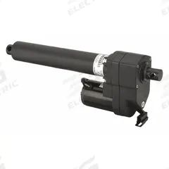 WARNER LINEAR Linear Actuator: B-Track K2x, 2,200 lbf Rated Load, 12 in Stroke, 12V DC, 20:1 (MPN K2XG20-12V-12). Key specifications — Gear Ratio: 20:1; Nut Material: Bronze.