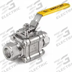 HAM-LET Manual Two-Way Ball Valve: 1/2 in, Stainless Steel, Straight, Compression x Compression (MPN H-500-SS-L-1/2). Key specifications — Brand: HAM-LET; Handle: Locking Lever.