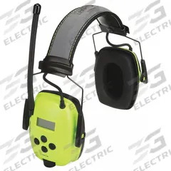 HOWARD LEIGHT BY PIP Electronic Ear Muffs: Over-the-Head Earmuff, 25 dB NRR, 3.5mm Stereo, Listen (MPN 1030390). Key specifications — Cup Color: Lime; Intrinsically Safe: No; Connection Type: 3.5mm Stereo; Two-Way Radio Communication Type - MERCH: Listen Only; Includes: 3.5mm Cable; Brand: HOWARD LEIGHT BY PIP; Foldable: No.