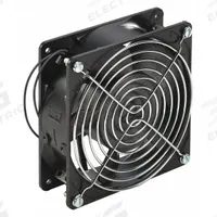 NVENT HOFFMAN Axial Fan: 100 cfm Airflow @ 0.000 in SP, 4 5/8 in Ht, 1 1/2 in Dp, Lead Wires (MPN A4AXFN). Key specifications — Blade Material: Polycarbonate; IP Rating: Not Rated; Brand: NVENT HOFFMAN.