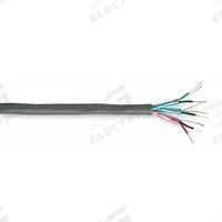 CAROL Communication Cable: 100 ft Cable Lg, 7 Strands, 22 AWG, Plenum, Comm Cable, PE, Gray, PVC (MPN C6040A). Key specifications — Application: Control Systems; Fire Rating: Plenum; Insulation Material: PE; Jacket Material: PVC; Manufacturer Part Number: C6040A; Product Type: Communication Cable; Shielding Material: Foil; Brand: CAROL.