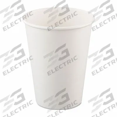 SOLO CUP Disposable Hot Cup: 12 oz Capacity, White, Paper, Unwrapped, Patternless - Paper Hot Cups