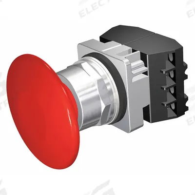 Siemens Mushroom Head Push Button: Non-Illuminated, Mushroom Head Profile, Non-Metallic - Mushroom-Head Push Buttons