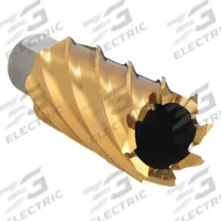 SLUGGER BY FEIN Annular Cutter: 5/8 in Cutter Dia, 2 in Max Cutting Dp, TiN, Cobalt, Weldon Flat (MPN 63134158111). Key specifications — attr253884: No; attr253885: TiN; attr253886: Cobalt; attr253887: Weldon Flat; attr253888: Fractional Inch; attr277149: SLUGGER BY FEIN.