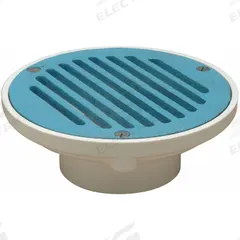 ZURN Floor Drain: 3 in Overall Dia, 3 in Nominal Pipe Size, Plastic, Cast Iron, Slotted, Round (MPN FD2200-PV3). Key specifications — Brand: ZURN.
