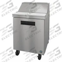 HOSHIZAKI Worktop Refrigerator: 6.2 cu ft, 44 1/4 in Ht, 31 in Dp, 1 Doors (MPN SR27B-8). Key specifications — Control Type: Thermostatic; Energy Star Compliant: No; Brand: HOSHIZAKI.