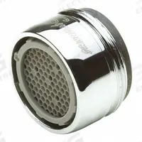 SYMMONS Outlet: 2.2 gpm Flow Rate, Aerated Flow Outlet, Metal, Chrome Finish, Male (MPN LN-15). Key specifications — Material: Metal; Product Type: Outlet; Connection Size: 15/16"-27; Brand: SYMMONS.