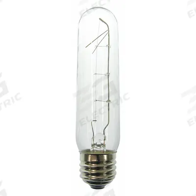 APPROVED VENDOR Incandescent Bulb: Medium Screw (E26), Incandescent, (T) Tubular, T10 - Medium Screw Base (E26) Lamps