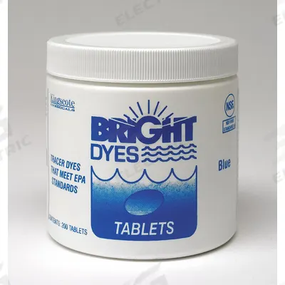 BRIGHT DYES Dye Tracer Tablet: Blue, Water Tracing Dye, 3 to 6 min - Tracer Dye Tablets