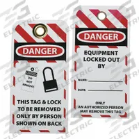 SKILCRAFT Lockout Tag: Danger, Only Person Listed Can Remove, Plastic, Date/Name, Write-On Surface (MPN 5340-00-NIB-0405)