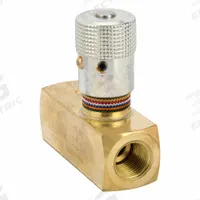 PARKER Hydraulic Flow Control Valve: 8 gpm Max Flow Rate, 3/8 in NPT, 3/8 in NPT, Brass, Control (MPN F600B). Key specifications — attr1018158: Manual; attr1018114: Rotary Knob; attr1018116: Brass; attr1018117: PARKER.