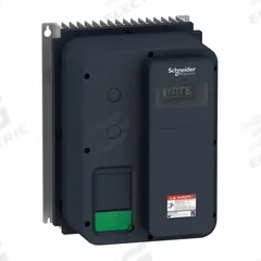 SCHNEIDER Variable Frequency Drive: In Phase Single, Out Phase Single, 1 1/2 hp, No Bypass, Compact (MPN ATV320U11M2W). Key specifications — Style: Compact; Color: Black/Green; Output Phase: Single.