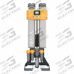 PARKER Desiccant Dryer: 1/2 in NPT, 35 cfm, 232 psig Max Op Pressure, 5 psi Pressure Drop, 2 A (MPN CDASHL050-40N16AE). Key specifications — attr110204: 85 to 265V; attr110148: PARKER.