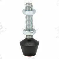 DE-STA-CO Flat Tip Spindle: Neoprene Tip, 5/16"-18, 2 1/4 in Lg, 2 1/4 in Thread Lg (MPN 225208). Key specifications — Brand: DE-STA-CO; Material: Neoprene; Thread Size: 5/16"-18; Includes: Jam Nuts; Spindle Construction: Neoprene Tip.
