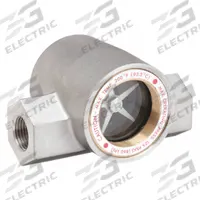 DWYER Window Sight Flow Indicator with Impeller: Rotor, 316 Stainless Steel, 2 in FNPT, FNPT, Buna-N (MPN SFI-300SS-2). Key specifications — For Media Type: Gear Lube; Brand: DWYER; Sight Material: Tempered Glass; Connection Type: FNPT; Flow Direction: Horizontal Right; Seal Material: Buna-N; Wetted Material: 316 Stainless Steel.