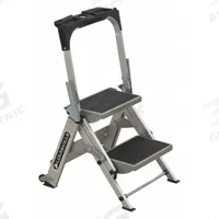 LOUISVILLE LADDER Step Stool: 2 Steps, 2.5 ft Overall Ht, 300 lb Load Cap, Aluminum (MPN L-2011-02). Key specifications — Brand: LOUISVILLE LADDER; Color: Silver.