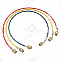 YELLOW JACKET Hose Set: 2 ft Lg, Yellow, Polyamide, 3 Hoses (MPN 61015). Key specifications — Brand: YELLOW JACKET.