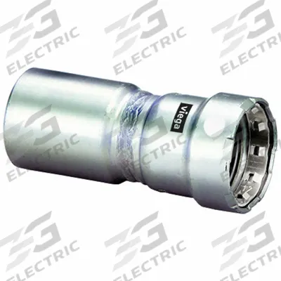 VIEGA MEGAPRESS Crimp Fitting: 1 1/2 in Pipe x 3/4 in Pipe Size, FTG x Press-fit - Stainless Steel Press Fittings