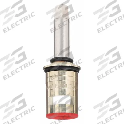 CHICAGO FAUCETS Cartridge: Use with Hot/Cold Water, Brass, Brass, 1 in Overall Lg - Disc Faucet Cartridges