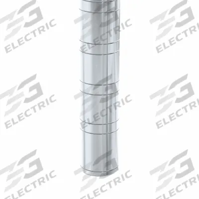 NEW AGE INDUSTRIAL Shelving Post: 72 in, 6 ga, Unfinished - Posts for Aluminum Open Metal Shelving