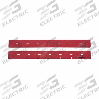 TENNANT Squeegee Set: Rubber, 11 in Overall Lg, 7 7/8 in Overall Wd, Red - Replacement Squeegee Blades for Floor Cleaning Machines