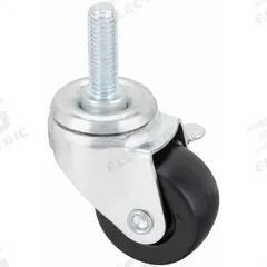 APPROVED VENDOR Stem Caster: Swivel, 2 in Wheel Dia., 1 1/8 in Wheel Wd, Phenolic, 1 1/2 in Stem Lg (MPN 2HR-8A-LP-ZN-HD-PP-B). Key specifications — Brand: APPROVED VENDOR; Thread Size: 1/2"-13; Roll Up: Swivel with Brake.