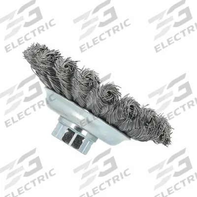 APPROVED VENDOR Wire Wheel Brush: Twisted Steel, 4 1/2" Dia x 3/8" Wd, 5/8"-11 Arbor - Heavy-Cleaning Brushes for Contoured Carbon Steel Surfaces