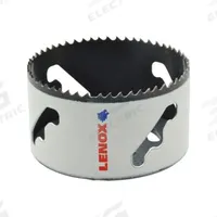 LENOX Hole Saw: 3 5/8 in Saw Dia., 3/5 Teeth per Inch, 1 1/2 in Max. Cutting Dp, 5/8-18 Thread Size (MPN 3005858L). Key specifications — attr1098070: 3/5; attr1098087: LENOX; attr1098073: 5/8-18.