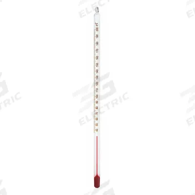 THERMCO Liquid In Glass Thermometer: 35°C to 180°C, Full Immersion, 180 mm Immersion Dp - Full-Immersion Liquid-in-Glass Lab Thermometers