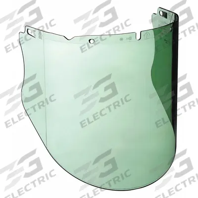 V-GARD Face Shield Visor: 17 in Overall Wd, 9 1/4 in Overall Ht, 0.1 in Overall Thick - General Purpose Replacement Visors
