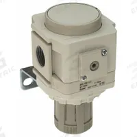 SMC Regulator: Die-Cast Aluminum, 3/8 in NPT, 7.251887 psi to 123.2821 psi, 1 MPa Max Op Pressure (MPN AR40K-N04B-Z-D). Key specifications — attr111664: No; attr111400: AR-D; attr111627: SMC.