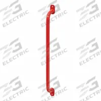WEATHER GUARD Grab Handle: Grab Handle, Steel, 26 3/16 in Overall Lg, 2 13/16 in Overall Wd, Red (MPN 9895-7-01). Key specifications — Color: Red; Includes: Universal Fitment Hardware; Product Type: Grab Handle; Material: Steel; Brand: WEATHER GUARD.