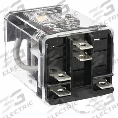SCHNEIDER Enclosed Power Relay: Surface (Side Flange) Mounted, 25 A Current Rating, 120V AC, SPDT (MPN 389FXAXC1-120A). Key specifications — Brand: SCHNEIDER; Base Type: Square; Mounting Style: Side Flange; Electrical Connection: Quick-Connect; Manufacturer Part Number: 389FXAXC1-120A; Operating Current: 15 A at 28V DC-1 (NO/NC); Series: 389F Power Series.