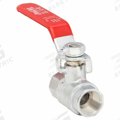 APPROVED VENDOR Manual Two-Way Ball Valve: 3/8 in, Chrome-Plated Brass, Straight, FIP x FIP - Brass Ball Valves