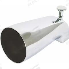 APPROVED VENDOR Diverter Spout: 1/2 in Connection Size, IPS Connection, 5 3/8 in Spout Reach (MPN 15083). Key specifications — Tub Spout Connection Type: IPS; Trim Finish: Chrome; Tub Spout Material: Zinc; Brand: APPROVED VENDOR.