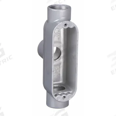 HUBBELL KILLARK Conduit Outlet Body: Aluminum, 1 1/2 in Trade Size, TB Body, 36 cu in Body Capacity - TB - Tee Type