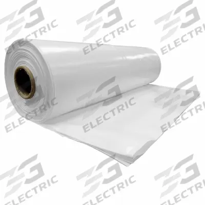 AMERICOVER Vapor Barrier: Extra Heavy Duty, 10 mil Thick, 10 ft Wd, 100 ft Lg, White - Reinforced Tear Resistant Wall Barrier Films