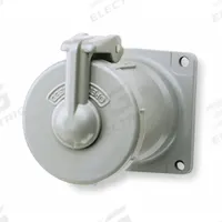 HUBBELL Pin and Sleeve Receptacle: Gray, 250V DC/600V AC, Single Phase, 100 A, 2 Pole, 2 Wire (MPN VR1032). Key specifications — Brand: HUBBELL.
