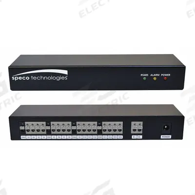 SPECO TECHNOLOGIES External Alarm Box Module: External Alarm Box Module, Metal, Power Adaptor - Speco Technologies Accessories