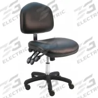 Ergonomic Chair: Vinyl, Armless, Ht Range 17 in to 22 in, 21 1/2 in Seat Wd, 19 in Seat Dp, 0 Glides (MPN WNS-DCRB-TLC-WW-BLACK). Key specifications — Foot Support: No; Back Tilt Backward: 80°; Back Tilt Forward: 105°; Base Material: Nylon; Brand: BENCHPRO; Product Type: Cleanroom Ergonomic Chair; Cleanroom Class: ISO 5; ESD-Safe: Not ESD Safe.