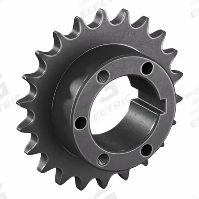 TSUBAKI Sprocket: For 50 Chain, 22 Teeth, 4.392 in Pitch Dia, 4.722 in Outside Dia - Size 50 Bushed-Bore Roller Chain Sprockets