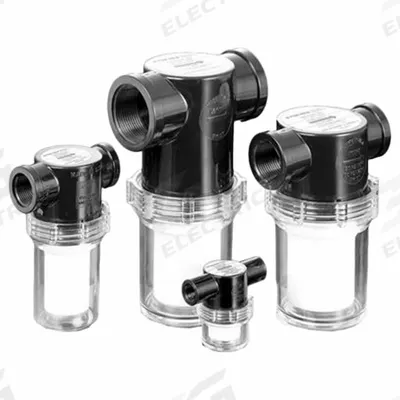 PIAB Vacuum Filter: 3/4 in Inlet, NPT - T-Style In-Line Vacuum Filters