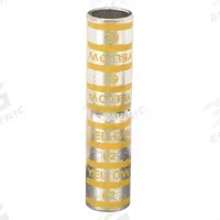 THOMAS & BETTS Open Barrel Splice: 250 kcmil Wire Size, Yellow Code, 3.38 in, Copper Barrel, 62 Die (MPN 54813). Key specifications — Die Code: 62; Brand: THOMAS & BETTS; Color Code: Yellow.
