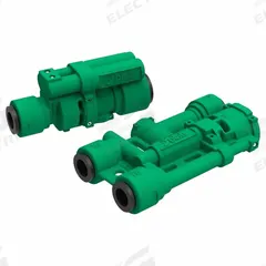 PIAB Vacuum Generator: piINLINE plus, (2) COAX MICRO Ti05-2, 1/4 in Tube Female, 8 mm Tube, 2 Stages (MPN PIL.A.T.2.14X.8.X.XXX). Key specifications — attr123938: PIL.A.T.2.14X.8.X.XXX; attr1022477: (2) COAX MICRO Ti05-2.