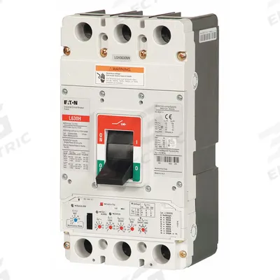 EATON Molded Case Circuit Breaker: 500 A Amps, 65kA at 240V AC, Fixed, ABC, Line/Load Lug - LG-Frame Eaton Molded Case Circuit Breakers