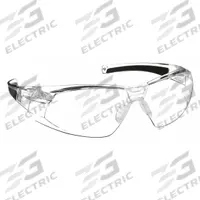 CONDOR Safety Glasses: Clear Lens, Frameless, Scratch-Resistant, Clear Frame, S21 Series (MPN 4VCK9). Key specifications — Brand: CONDOR; Frame Color: Clear; Lens Color: Clear.