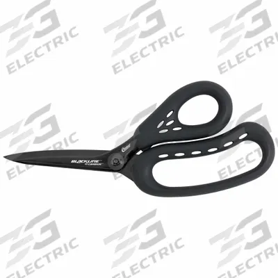 CLAUSS Shear: Right-Hand, 10 in Overall Lg, Partially Serrated, Titanium Bonded - Offset Plastic-Handle Scissors