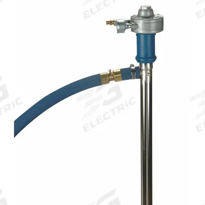 FINISH THOMPSON Air Drum Pump: Pump w/ Discharge Hose & Spout, 16 gpm Max. Flow Rate - Solids-Handling Screw Drum Pumps